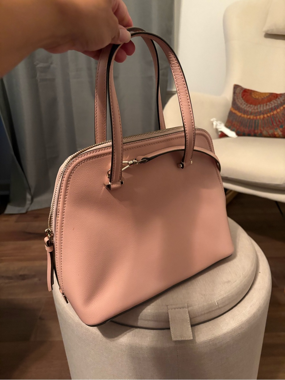 kate spade Petal Pink Crossbody Satchel with Double Handles